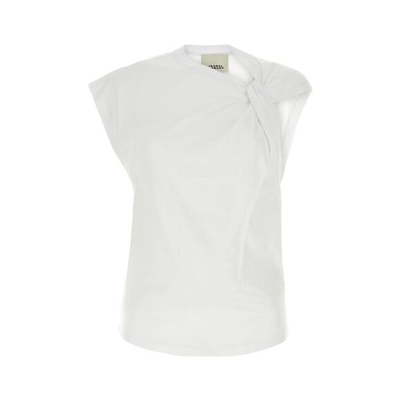 Isabel Marant Women White Cotton Nayda T-Shirt